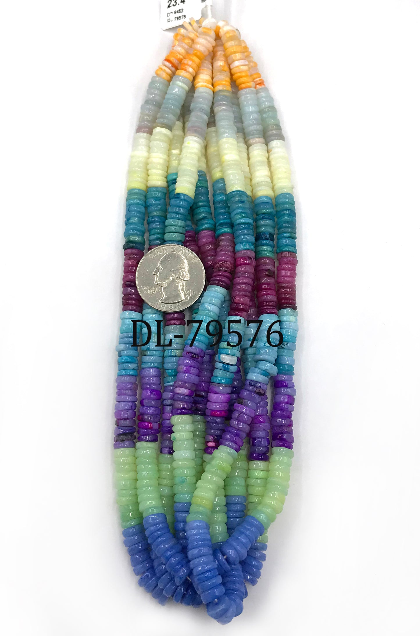 Opal Beads Smooth Wheel, Dyed Colours