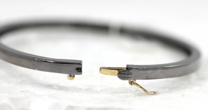 Cross Diamond Silver Bracelet .925 Oxidized Sterling Silver Diamond Bracelet, Genuine handmade pave diamond Bracelet.