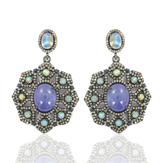 Diamond Silver Earring