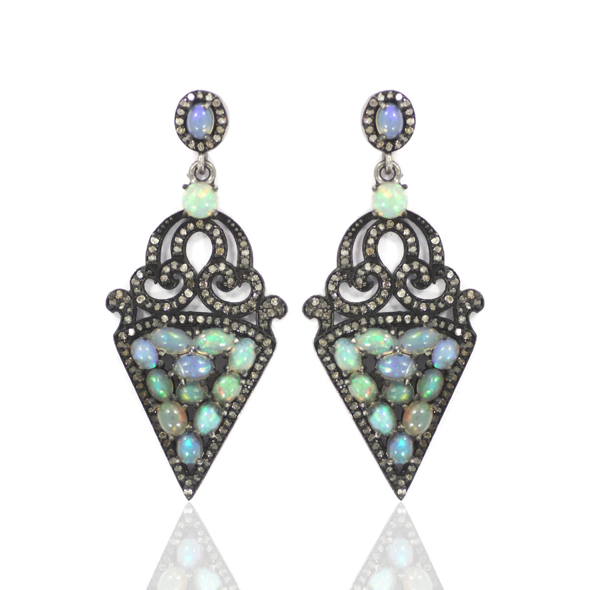 Diamond Silver Earring