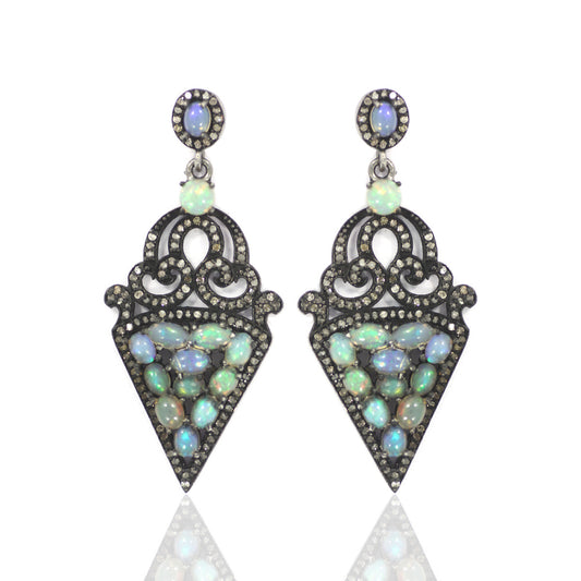 Diamond Silver Earring