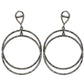 Round Diamond Silver Earring .925 Oxidized Sterling Silver Diamond Earring, Genuine handmade pave diamond Earring.