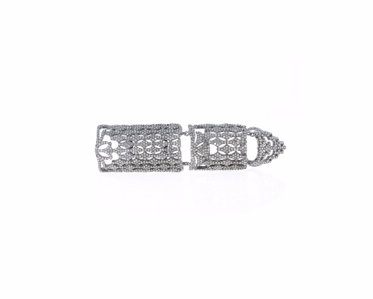 Diamond Full Finger Joint Ring Hollow Pattern Knuckle Rings,Pave Diamond Ring,Diamond Ring,Pave Ring, Statement Ring, Oxidized Silver