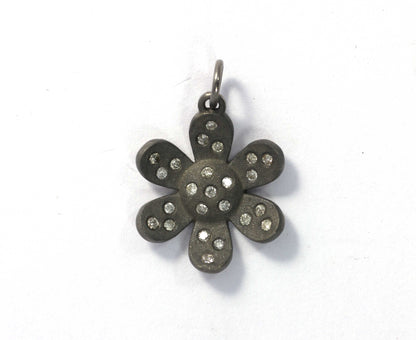 Flower Shape Diamond Pendant