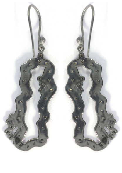 Diamond Silver Earring