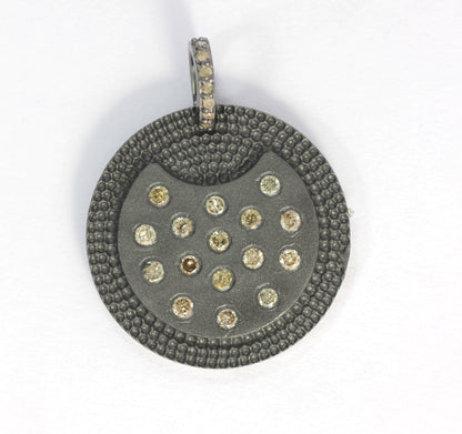 Circular Shape Diamond Pendants & Charms