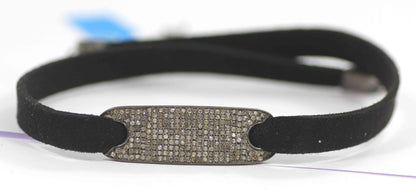 Choker Necklaces With Pave Diamond. 925 Oxidized Sterling Silver Diamond necklaces, Genuine handmade pave diamond necklaces.