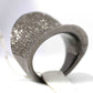 Silver Pave Diamond Ring .925 Oxidized Sterling Silver Diamond Ring, Genuine handmade pave diamond Ring Size Approx 1.08"(27 x 24 MM)