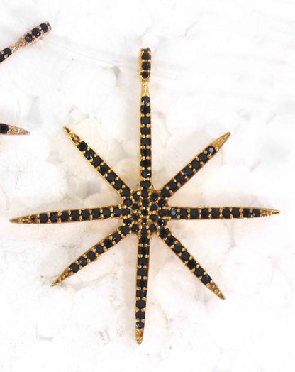 Star Black Spinel Charm