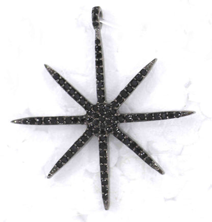 Star Black Spinel Charm