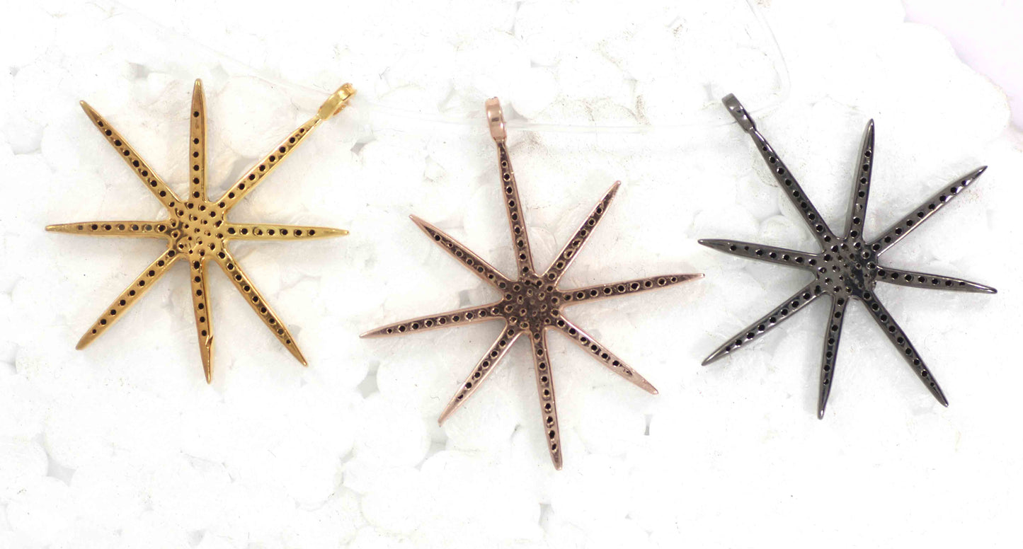 Star Black Spinel Charm
