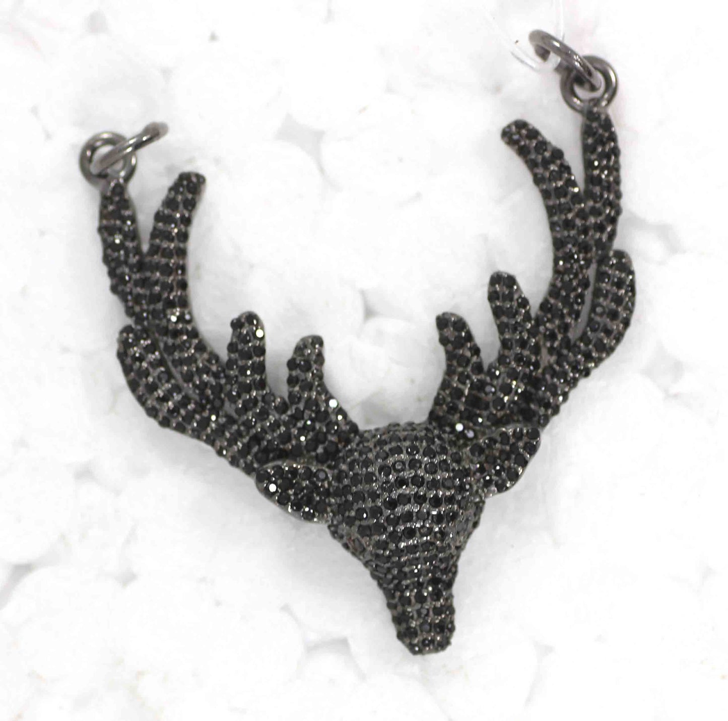 Dear Shape Black Spinel Charm
