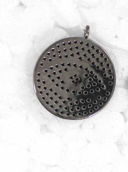 Evil Eye Black Spinel Charm