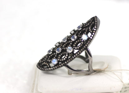 Diamond and Gemstone Designer Party Wear Ring