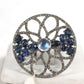 Pave Diamond Ring .925 Oxidized Sterling Silver Diamond Ring, Genuine handmade pave diamond Ring Size Approx 1.16"(29 MM)