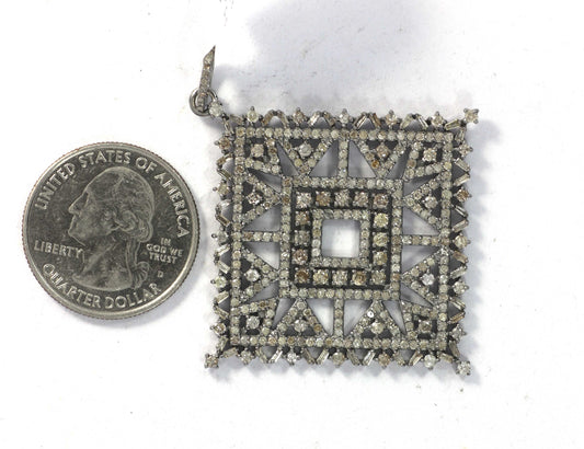 Diamond Shape Diamond Pendant