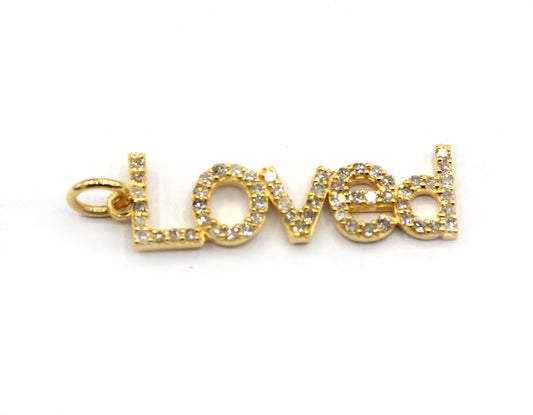 Love 14k Solid Gold Diamond Pendants. Genuine handmade pave diamond Pendant. 14k Solid Gold Diamond Pendants.