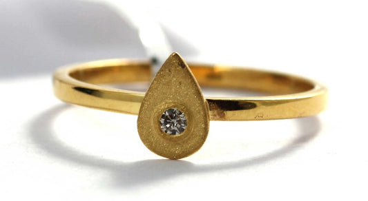 Drop Diamond Rings. Genuine handmade pave diamond Rings.