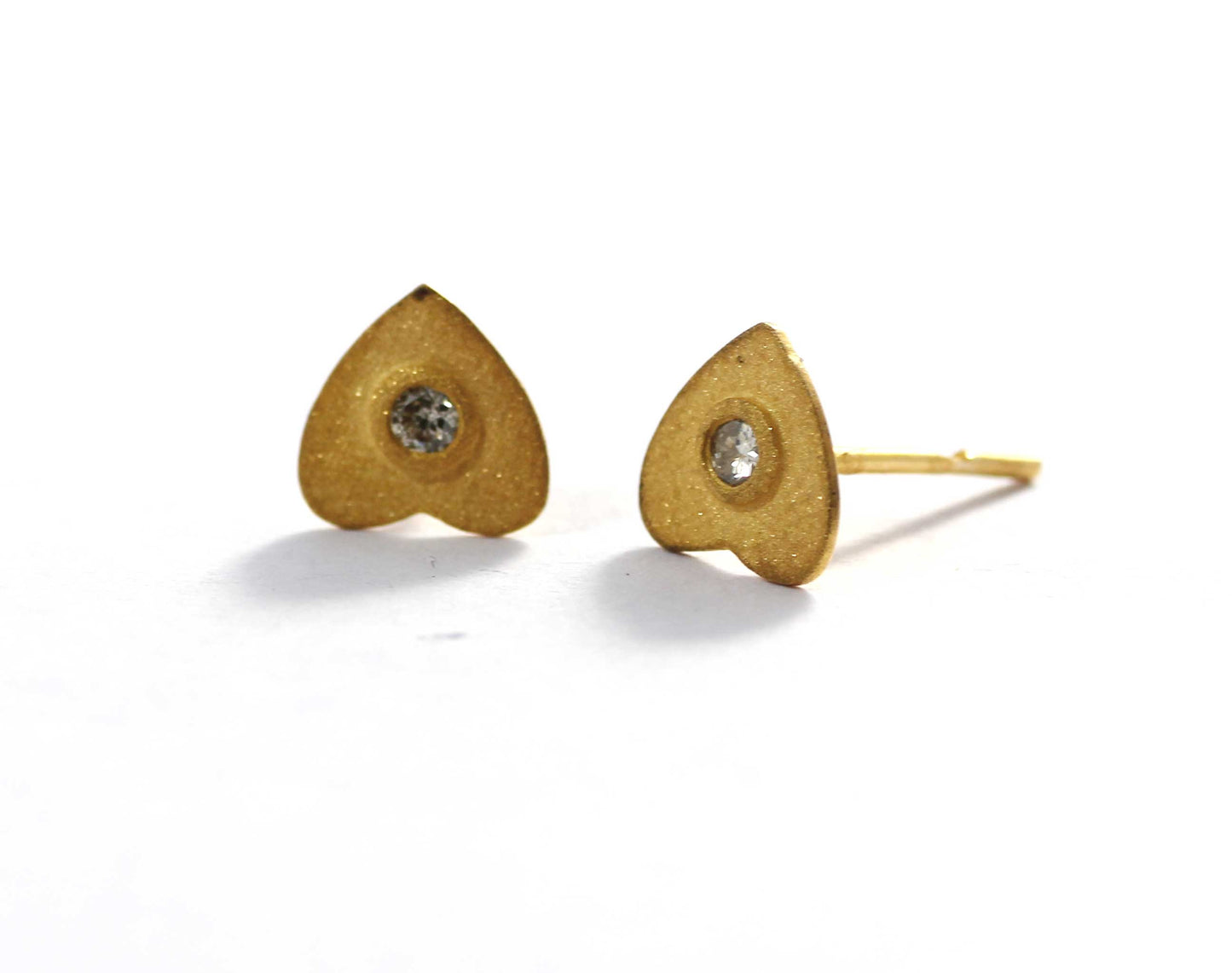Diamond Earrings studs. Genuine handmade pave diamond Earrings studs.