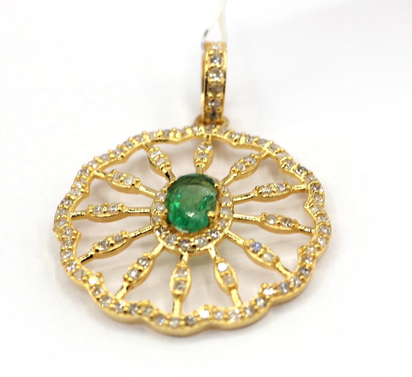 Flower Shape 14k Solid Gold Diamond Pendants. Genuine handmade pave diamond Pendant.14k Solid Gold Diamond Pendants.