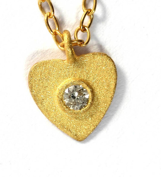Heart Diamond Pendants. Genuine handmade pave diamond Pendant