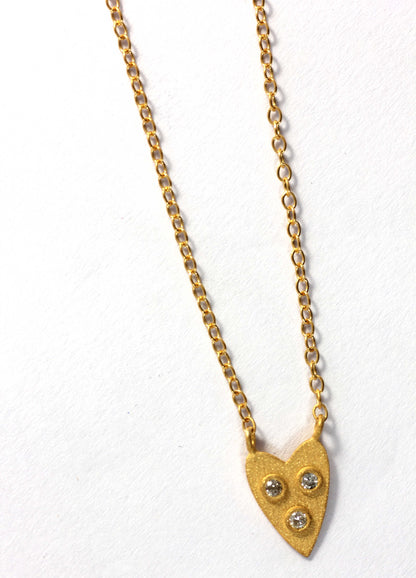 Heart Diamond Pendants. Genuine handmade pave diamond Pendant