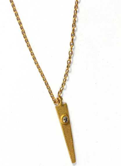 Spike Diamond Pendants. Genuine handmade pave diamond Pendant