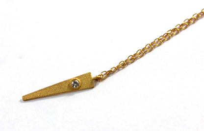 Spike Diamond Pendants. Genuine handmade pave diamond Pendant