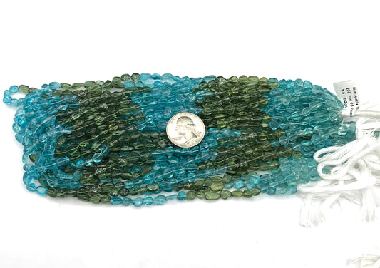 Multi Apatite Beads Smooth Nuggets