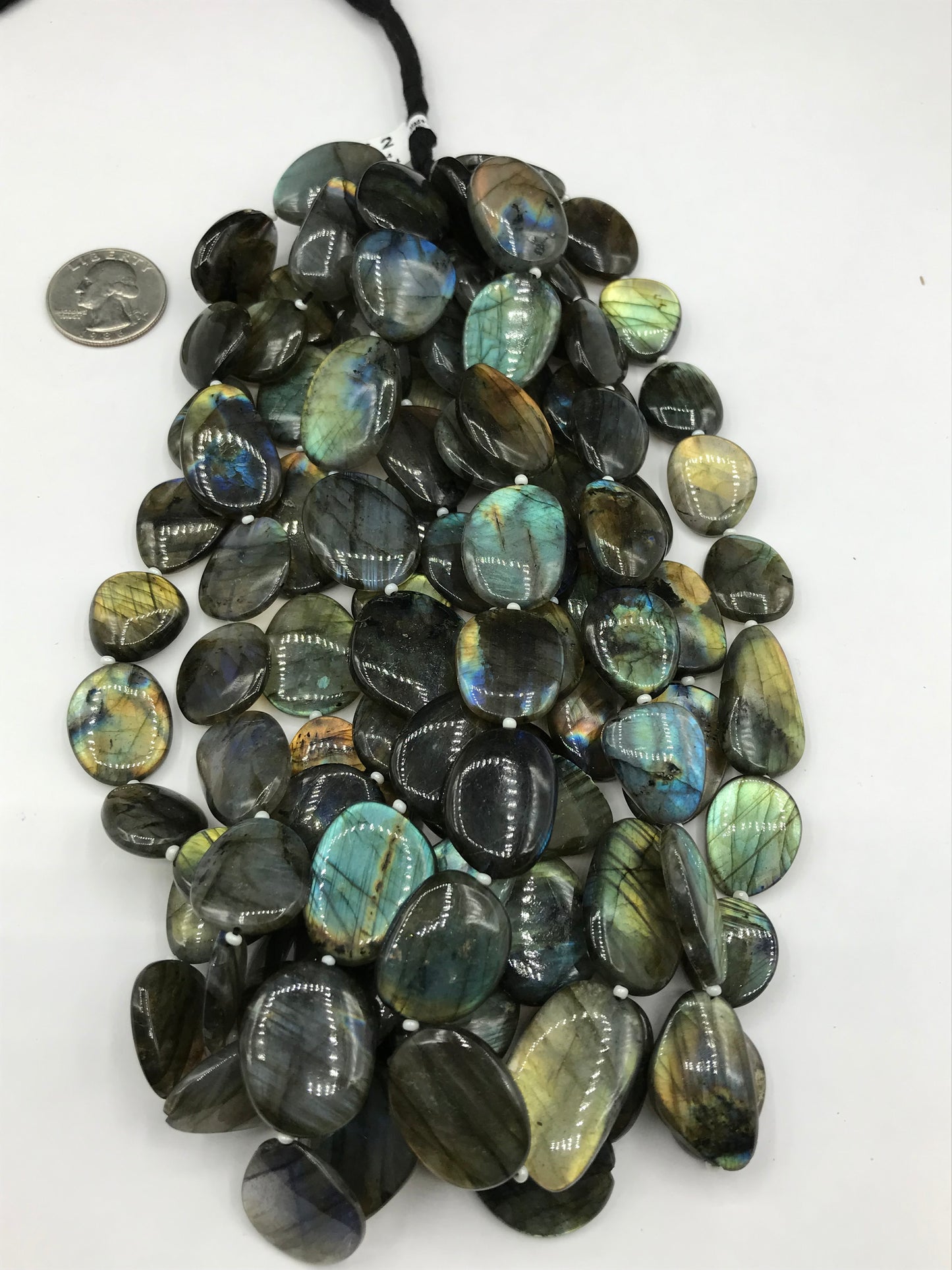 Labradorite Beads Smooth Oval