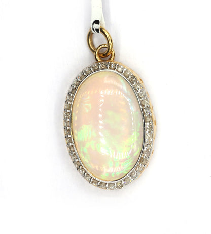 Solid 14k Gold Oval Diamond Pendants. Genuine handmade pave diamond Pendant. 14k Solid Gold Diamond Pendants.