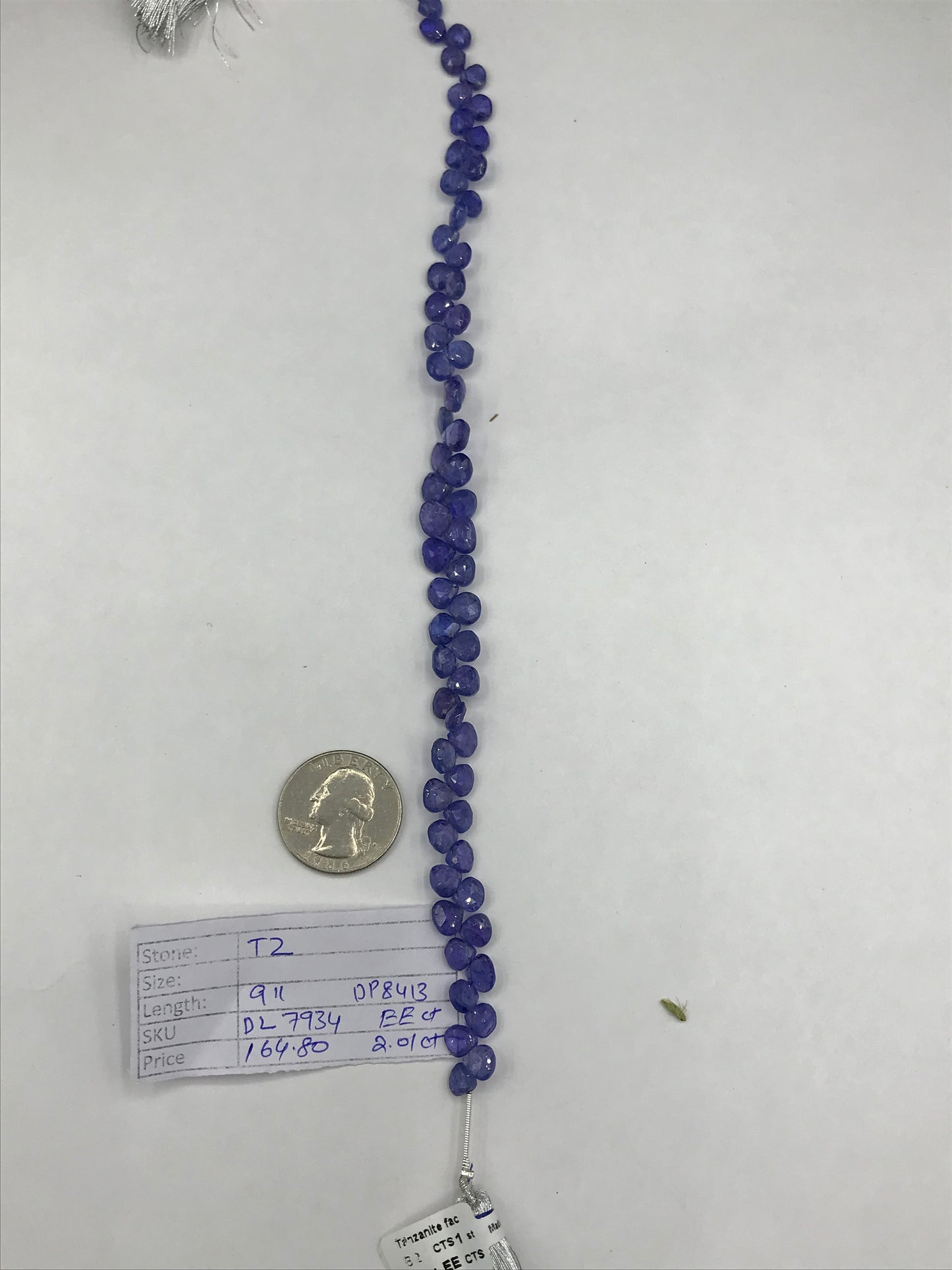 Tanzanian faceted Drop Shape Beads