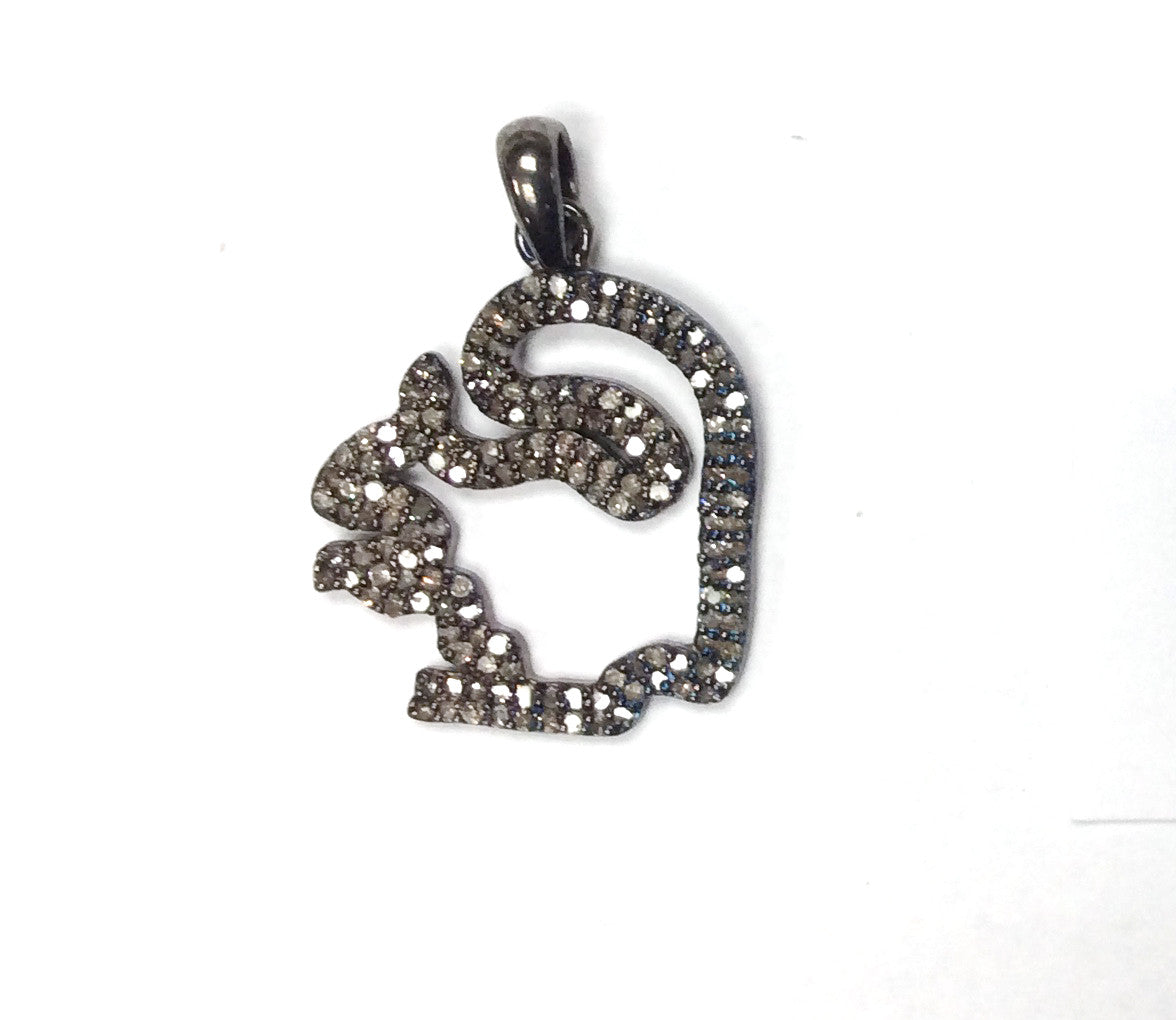 Pave Diamond Charm