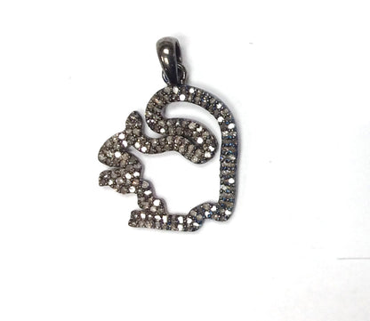 Pave Diamond Charm