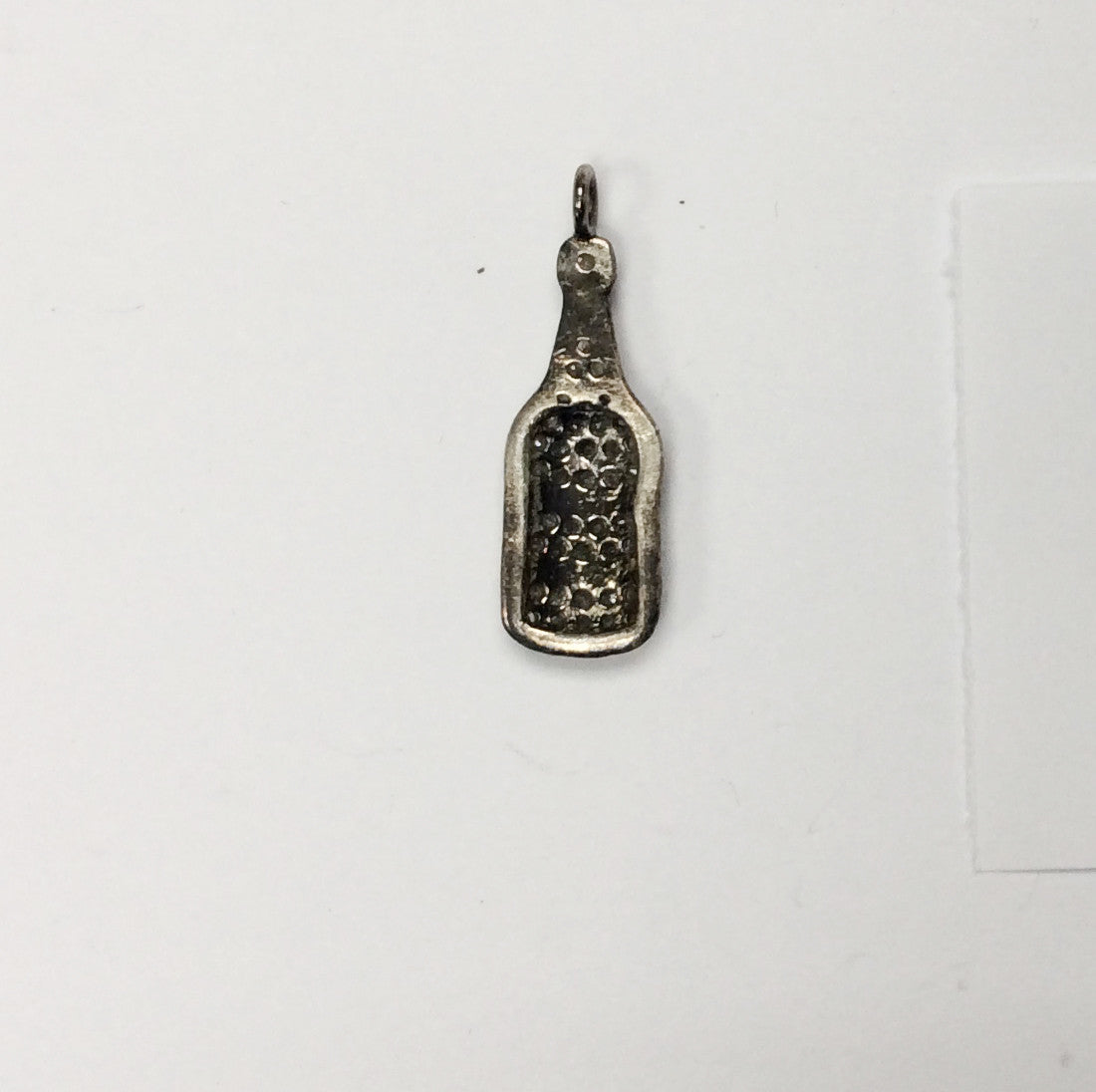 Bottle Shape Pave Diamond Charm