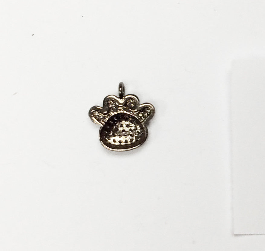 Diamond Accent Paw Print Charms