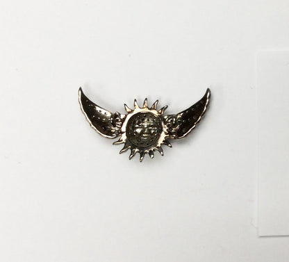 Sun with wings Pave Diamond Charm
