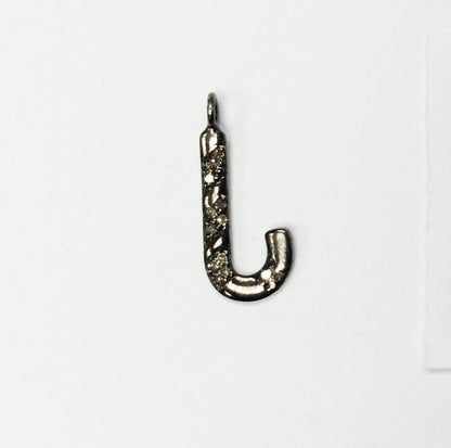 Initial J Diamond Charm