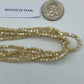 MOTHER OF PEARL BEADS ROUND FACETED 3-4MM