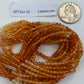 CARNELIAN BEADS ROUND FACETED 3-4MM