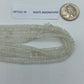 WHITE MOONSTONE BEADS ROUND FACETED 3-4MM