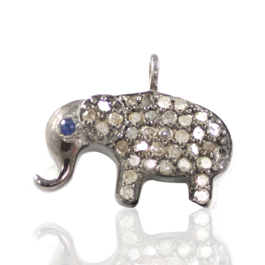 Elephant Shape Diamond Pendants & Charms