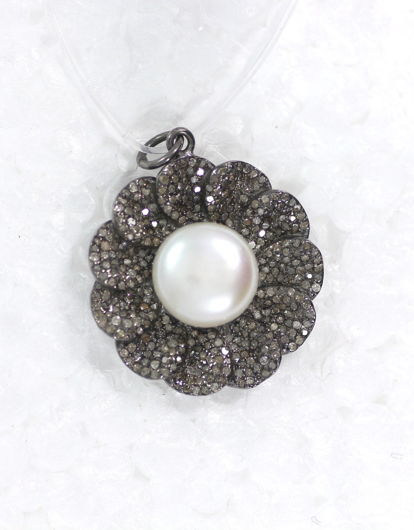 Flower Shape Diamond Pendants & Charms