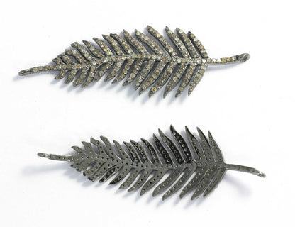 Leaf Diamond Pendants & Charms