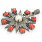 Sun Burst Shape Diamond Charm .925 Oxidized Sterling Silver Diamond Charms, Genuine handmade pave diamond Charm.