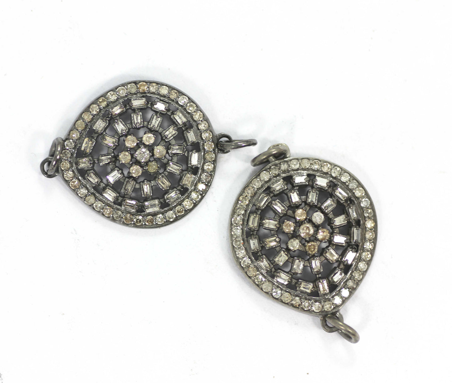 Pear Shape Diamond Pendant And Connector