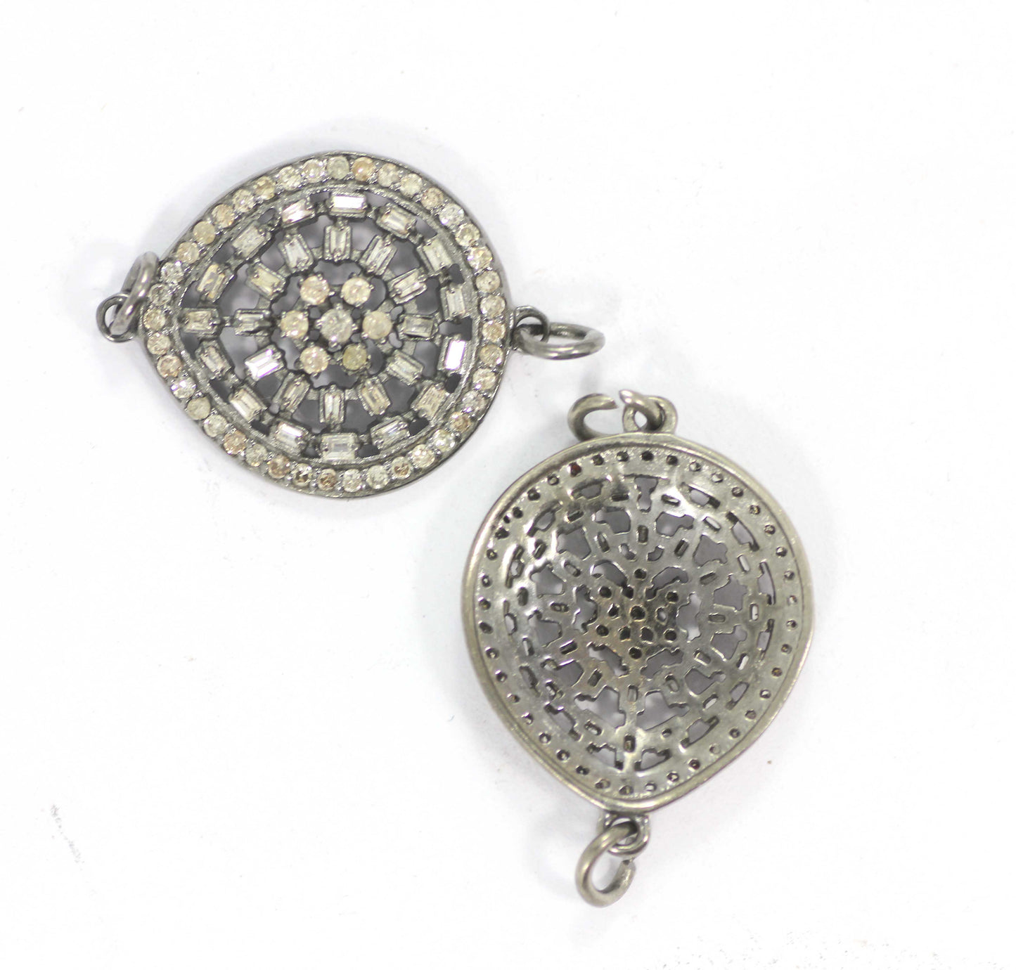Pear Shape Diamond Pendant And Connector