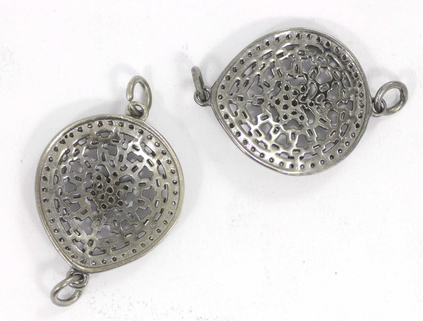 Pear Shape Diamond Pendant And Connector