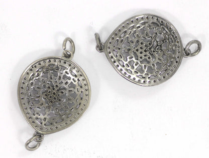 Pear Shape Diamond Pendant And Connector