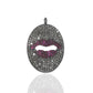 LIPS DIAMOND PENDANTS CHARMS